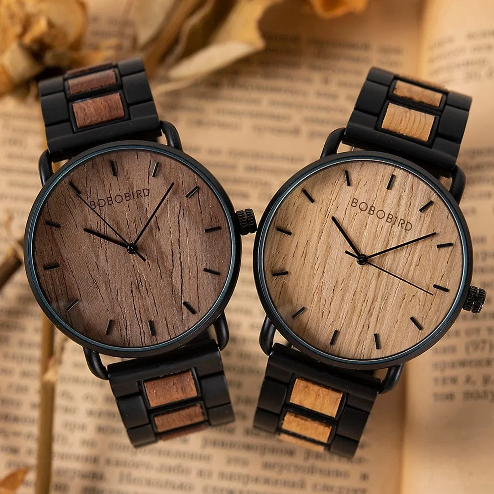 Modern Walnut Wood Watch