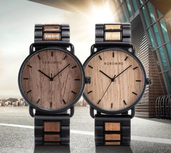 Modern Walnut Wood Watch