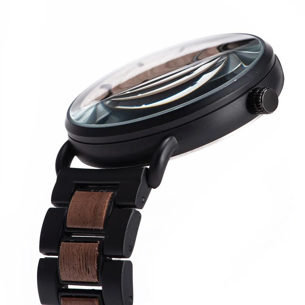 Modern Walnut Wood Watch