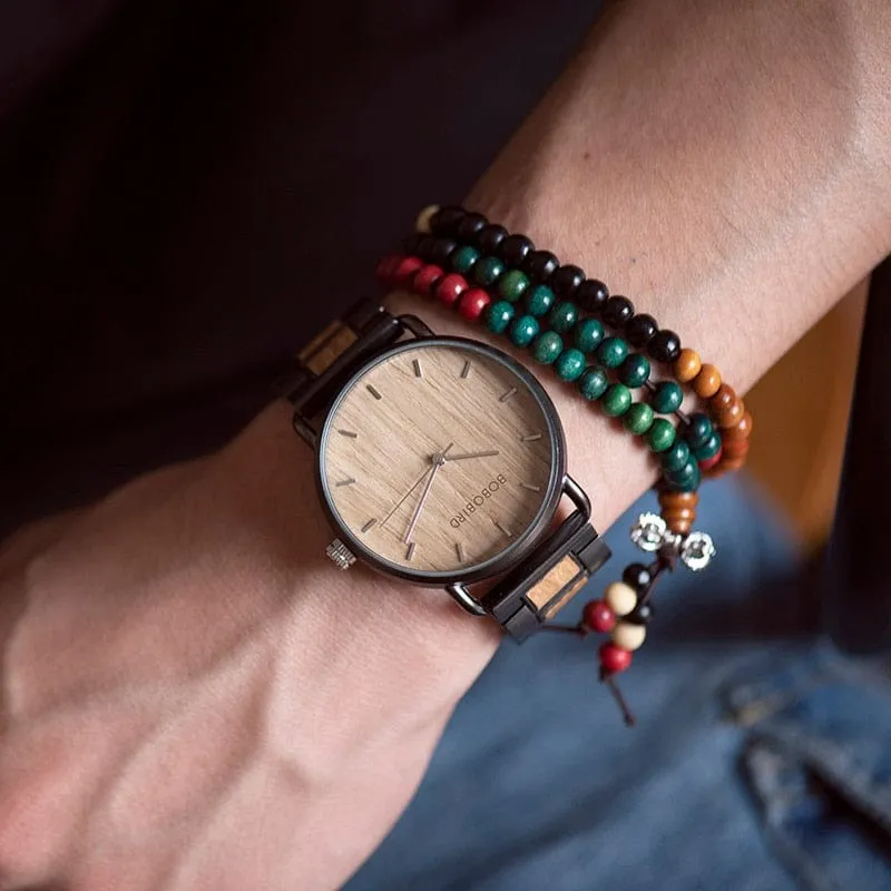 Modern Walnut Wood Watch