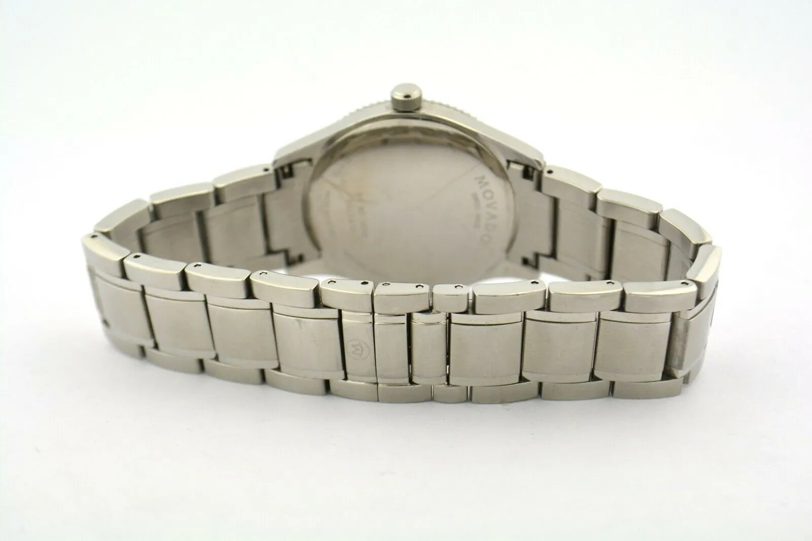 Movado Gentry Gentleman's Swiss Wristwatch 84-N2-1890 Stainless Steel
