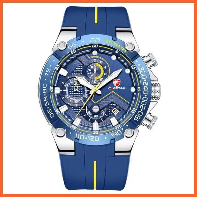 New Watches Mens Luxury Brand Big Dial Watch Men Waterproof Quartz Wristwatch Sports Chronograph Watch