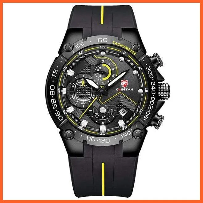 New Watches Mens Luxury Brand Big Dial Watch Men Waterproof Quartz Wristwatch Sports Chronograph Watch