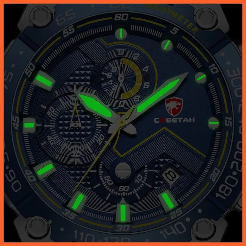 New Watches Mens Luxury Brand Big Dial Watch Men Waterproof Quartz Wristwatch Sports Chronograph Watch