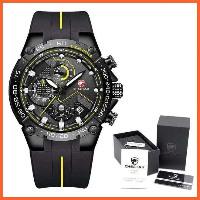 New Watches Mens Luxury Brand Big Dial Watch Men Waterproof Quartz Wristwatch Sports Chronograph Watch