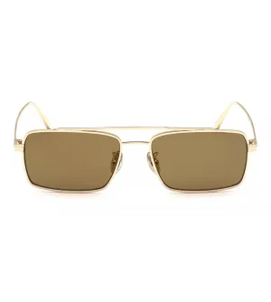 Omega Men Brown Round Sunglass