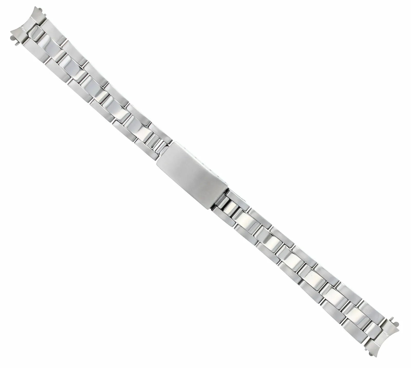 OYSTER WATCH BAND BRACELET SHINY/CENTER FOR 26MM ROLEX DATE DATEJUST LADY 13MM