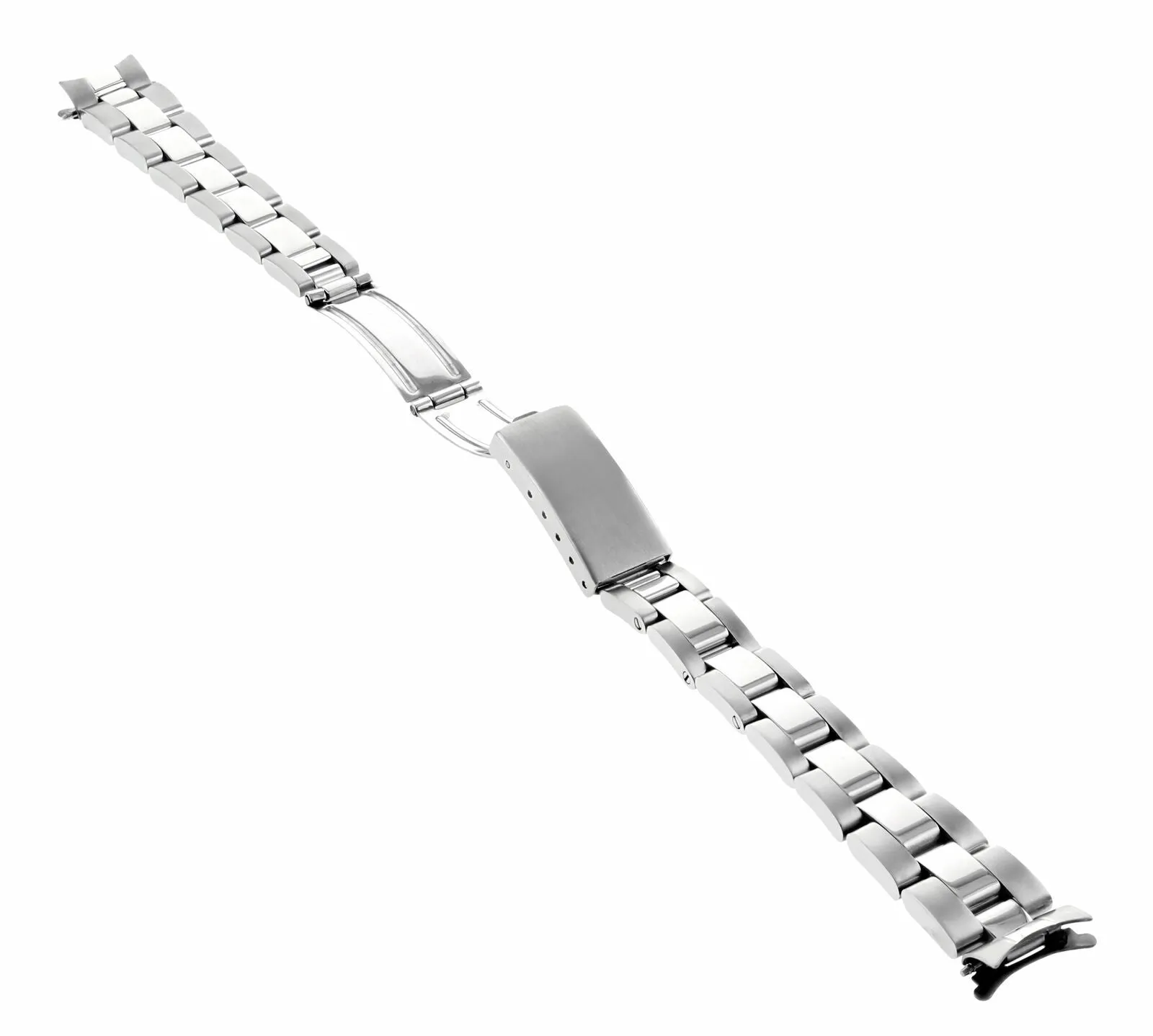 OYSTER WATCH BAND BRACELET SHINY/CENTER FOR 26MM ROLEX DATE DATEJUST LADY 13MM