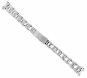 OYSTER WATCH BAND BRACELET SHINY/CENTER FOR 26MM ROLEX DATE DATEJUST LADY 13MM
