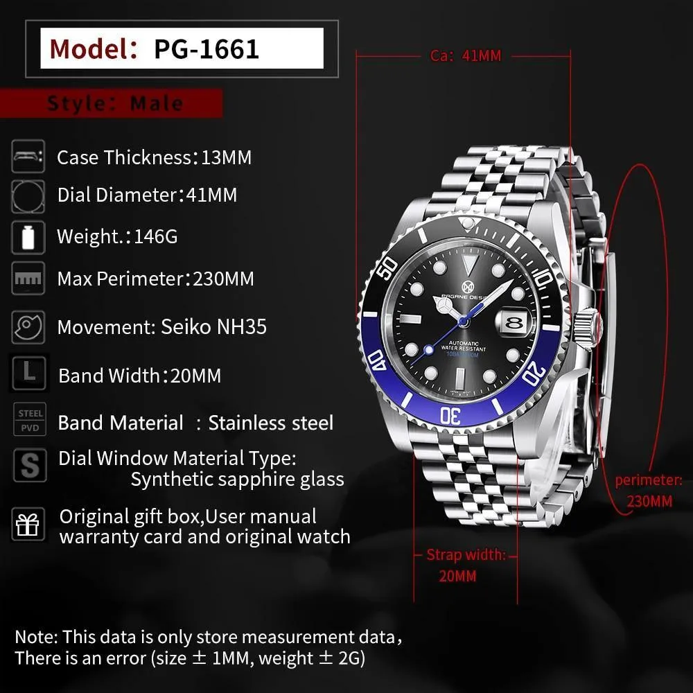 Pagrne Design GMT Master II Homage Watches