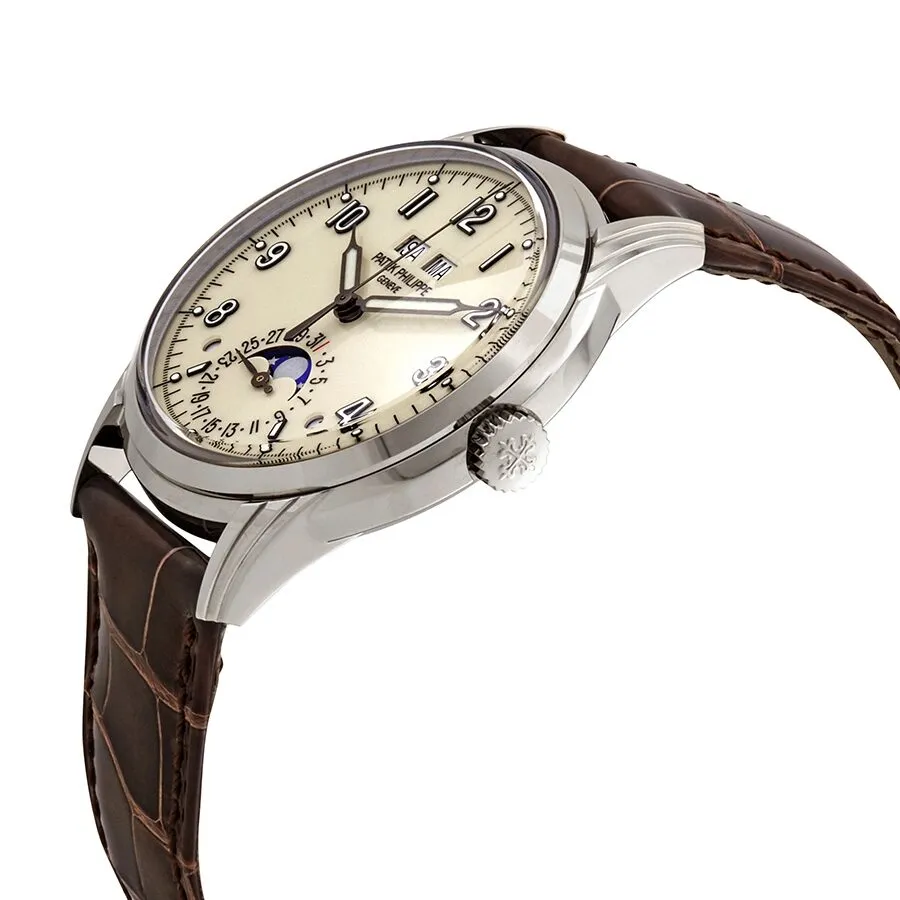 Patek Philippe Grand Complications Lacquered Cream Dial Automatic Men's Perpetual Calendar Watch 5320G-001