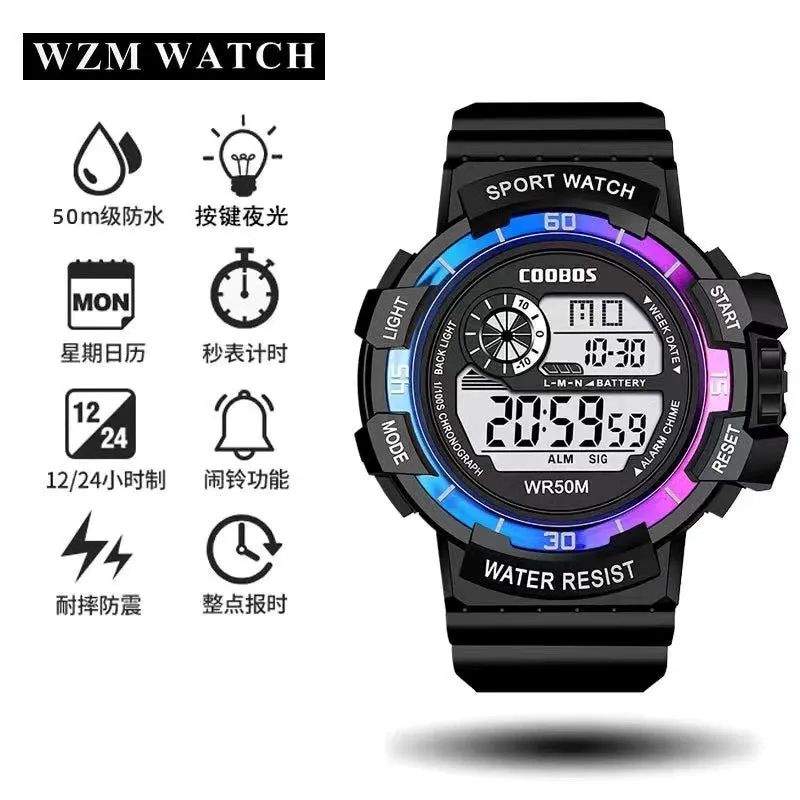 Personal Korean Style Sports High School Youth Luminous Watch