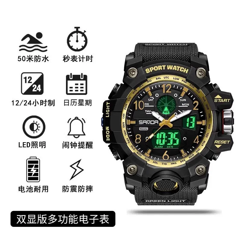 Personal Korean Style Sports High School Youth Luminous Watch