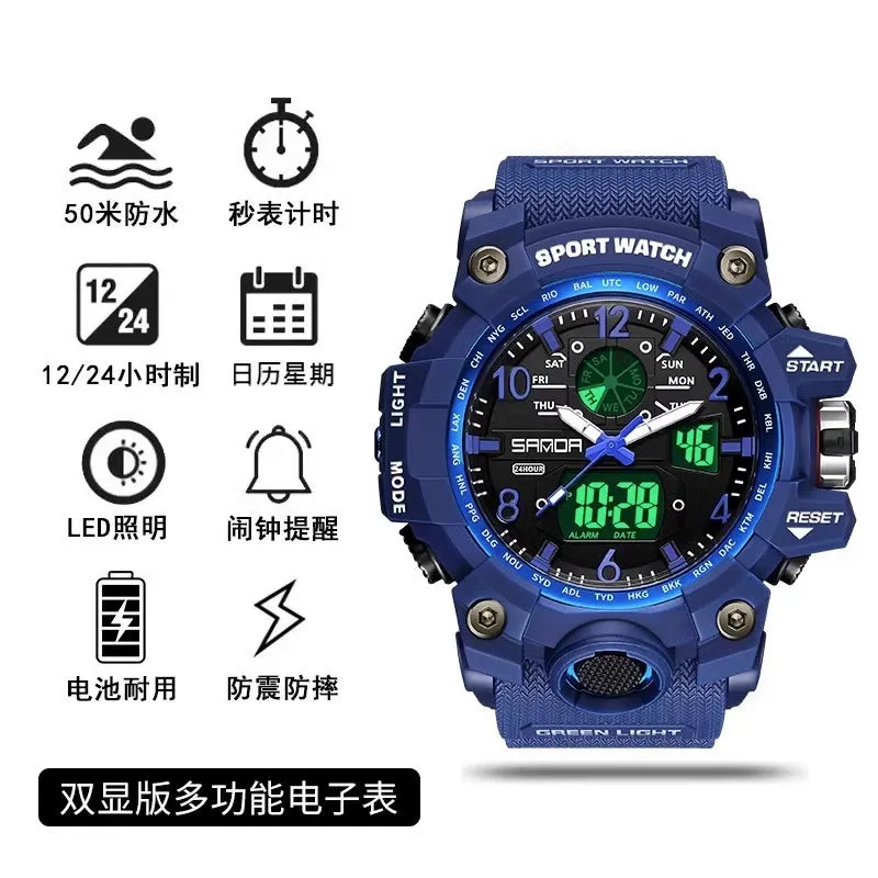 Personal Korean Style Sports High School Youth Luminous Watch