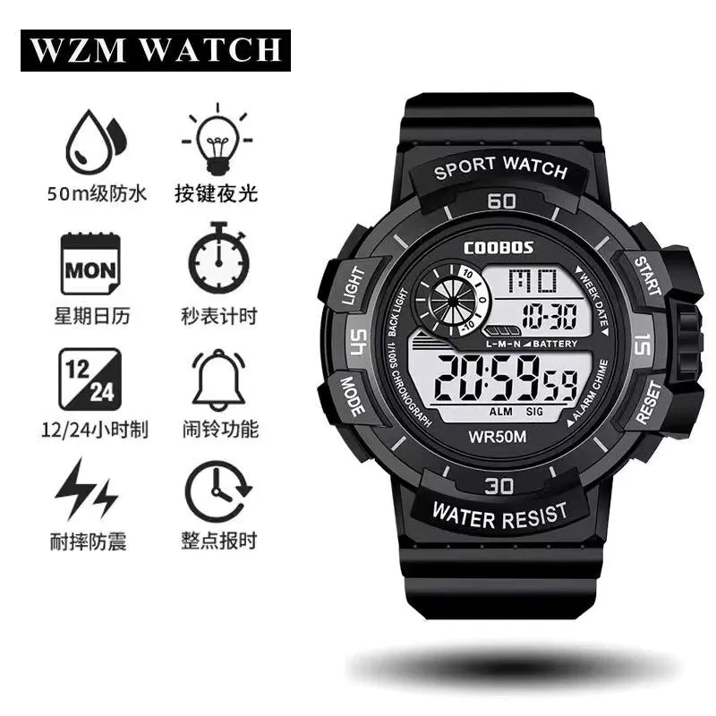 Personal Korean Style Sports High School Youth Luminous Watch
