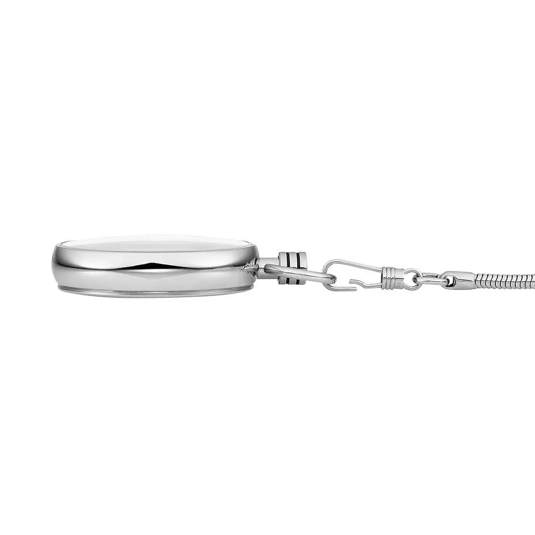 Pocket Watch, Stainless Steel, 43 mm