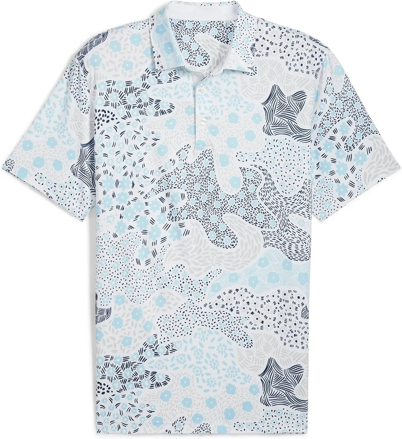 PUMA Men's Cloudspun Bloom Camo Polo