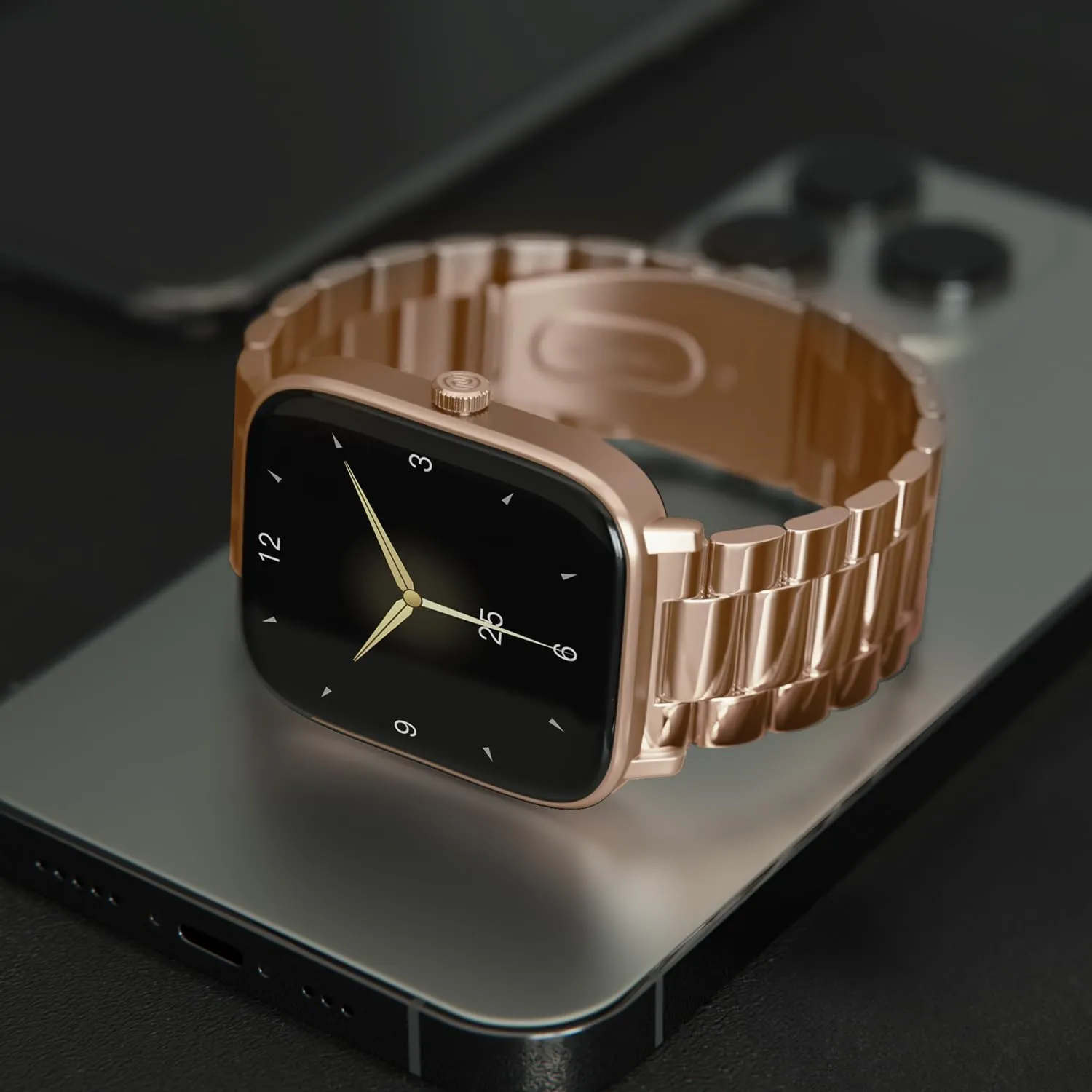 (Refurbished) Noise ColorFit Quad Call Smartwatch - Elite Rose Gold