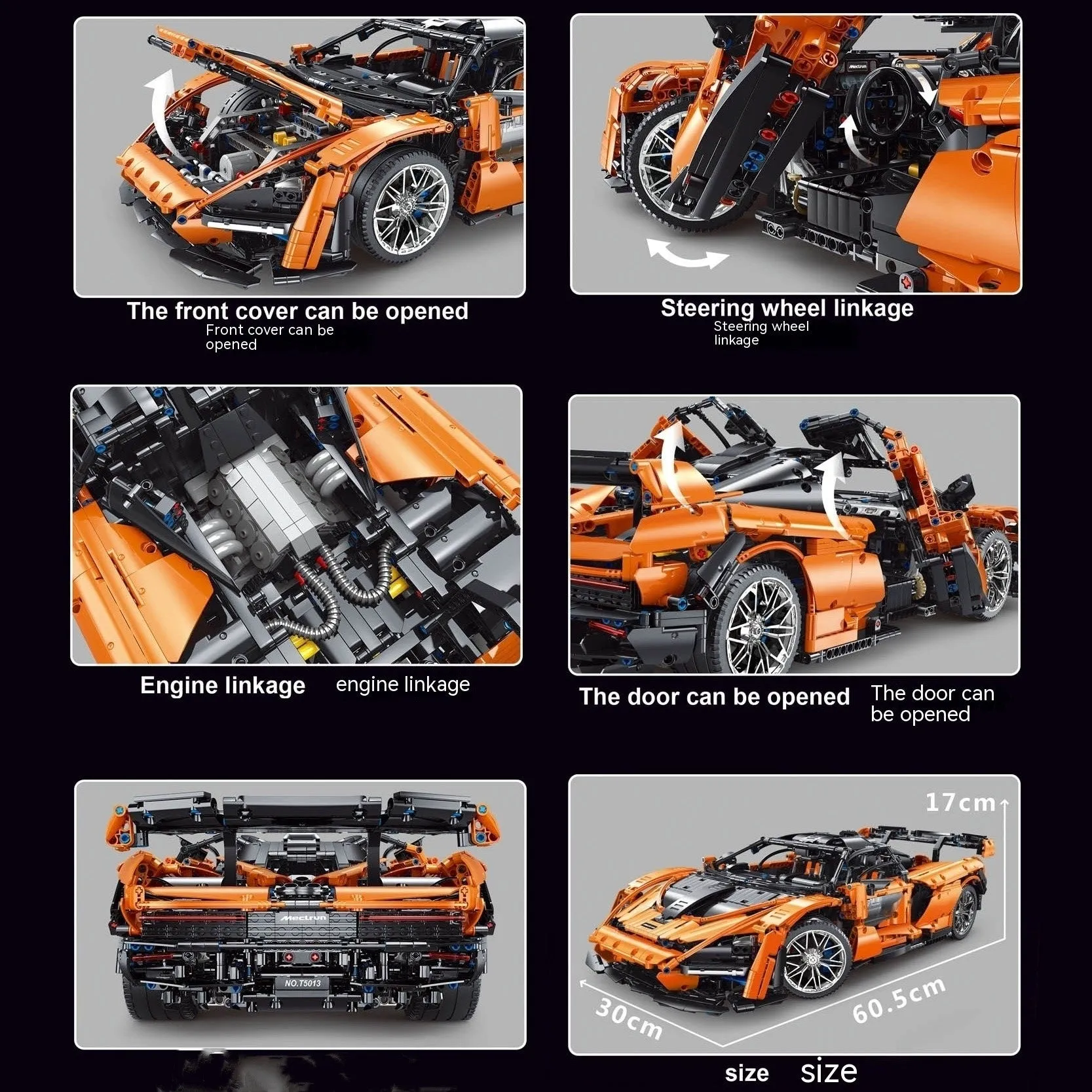 Remote Control Sports Car Model, Plastic Building Blocks for Kids