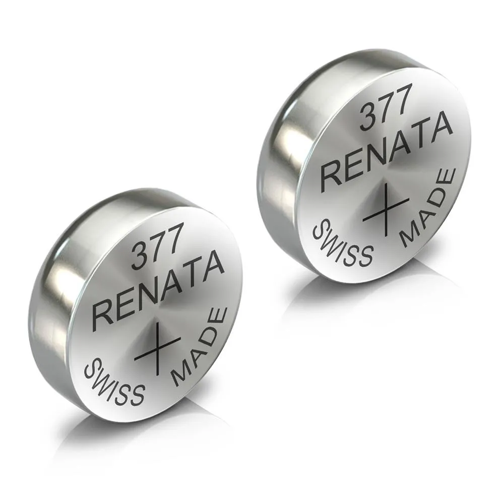 Renata 377 Watch Battery Swiss Made Silver Coin SR626SW 1.55V All Pack