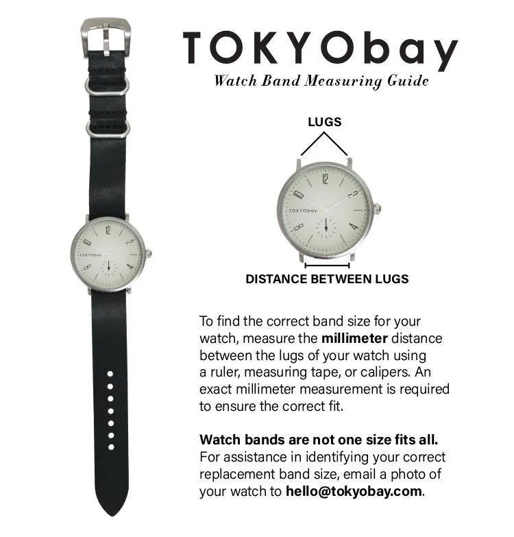 Samy  Leather Watch Band | 12mm
