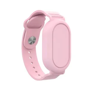 Silicone Bracelet Full Cover for Samsung Galaxy SmartTag 2 Watch  Case with Wristband Pink