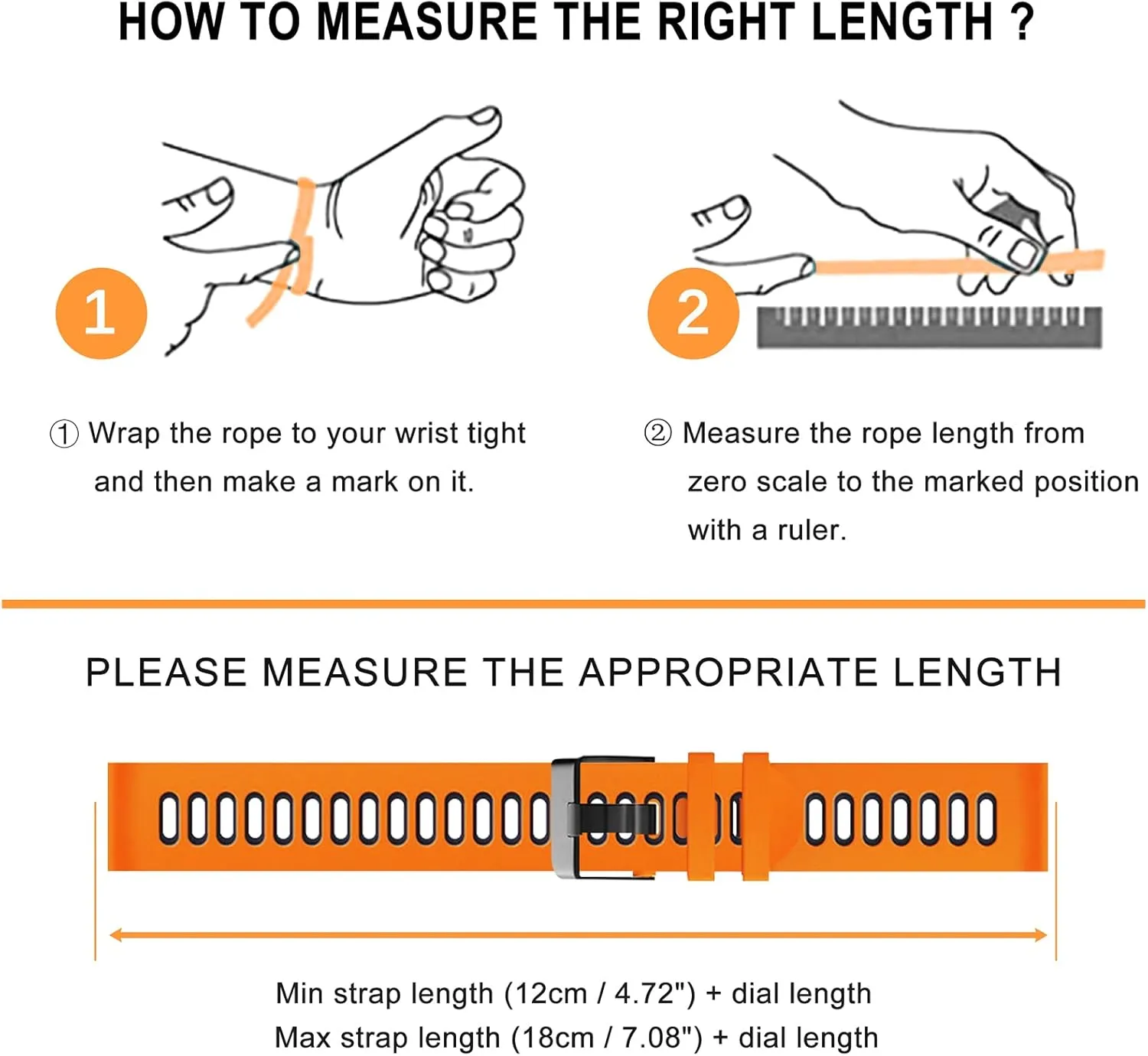 Silicone Watch Band 20 mm / 22 mm Quick Release Strap Soft Breathable Comfortable Sport Replacement Band for Men Women