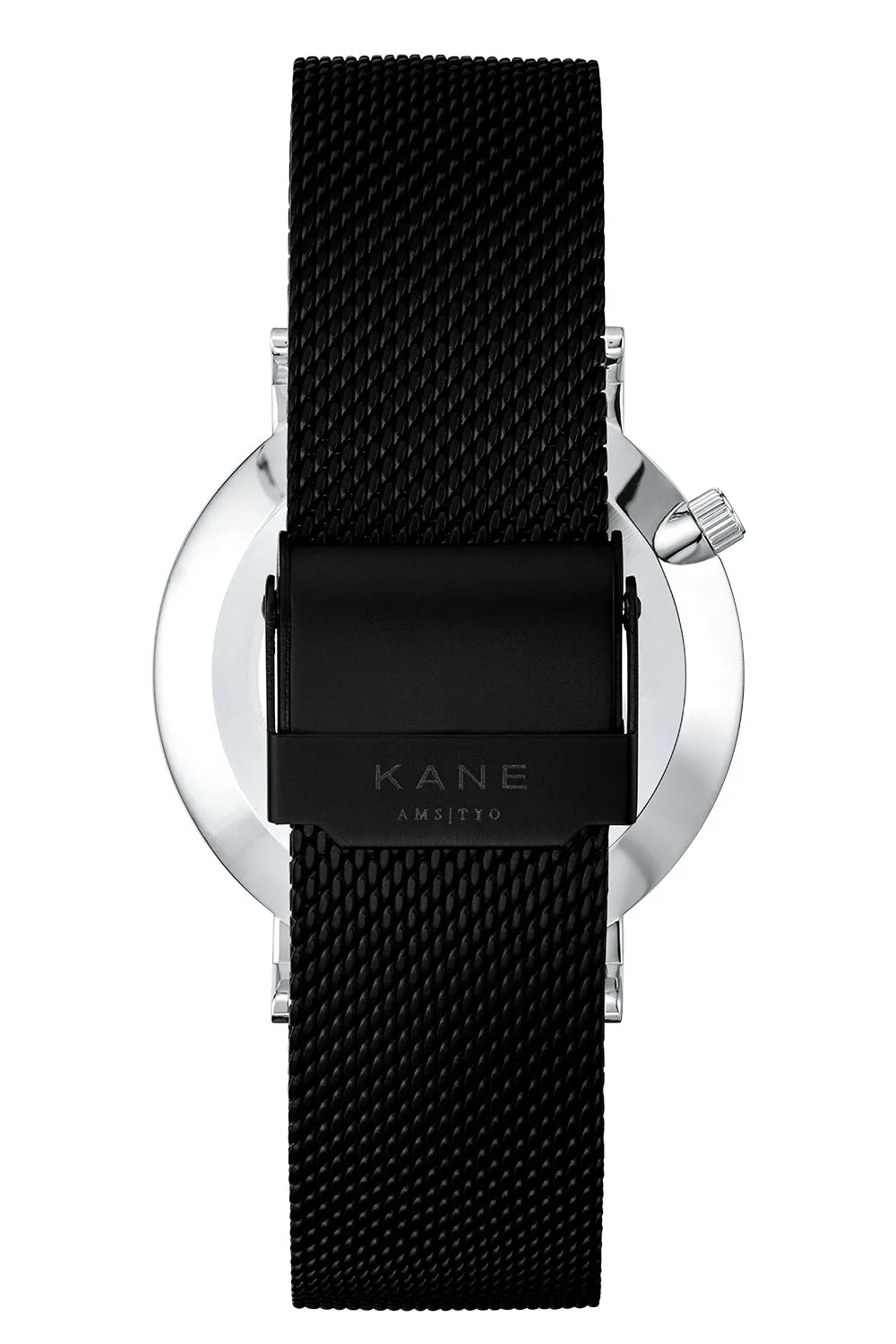 Silver Steel Black Mesh