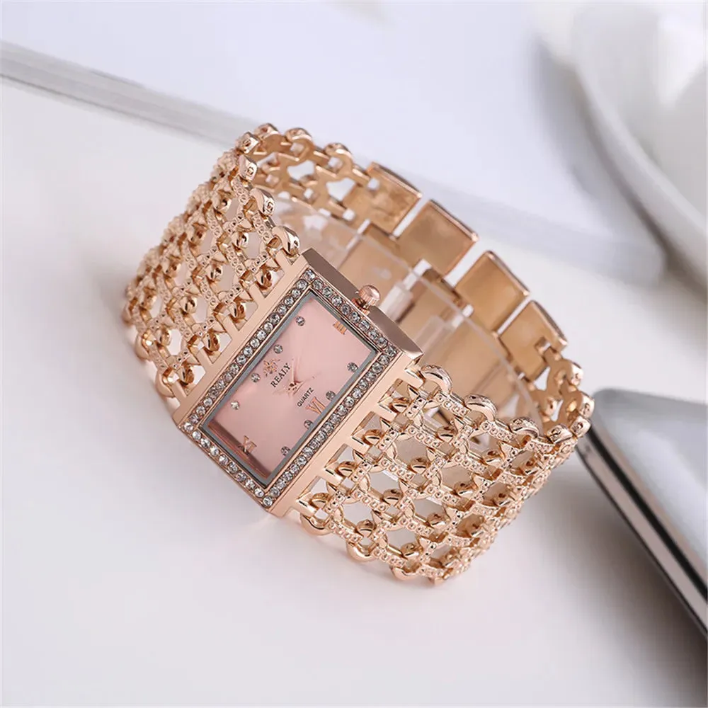Square Diamond Ladies Quartz Watches