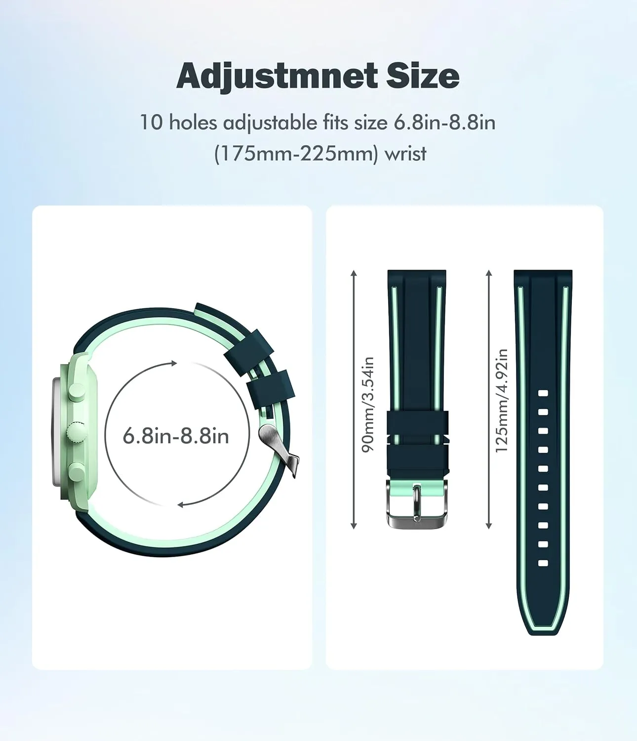 Stanchev Bands for Moonswatch Watch,Soft Silicone Strap Compatible with Omega x Swatch MoonSwatch Speedmaster 20mm Watch,Quick Release Waterproof Replacement Strap for Swatch Omega Men Women