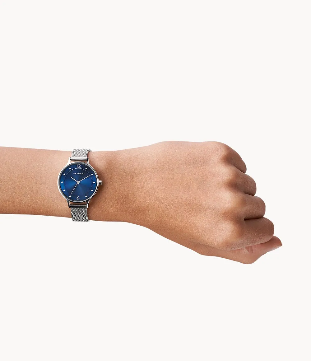 Steel Ladies Deep Ocean Blue Dial Watch