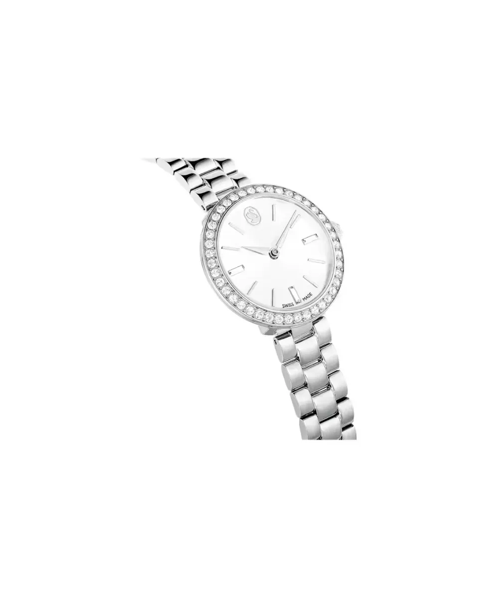 SWAROVSKI CERTA WATCH,SWISS MADE, METAL BRACELET,SILVER TONE, STAINLESS STEEL
