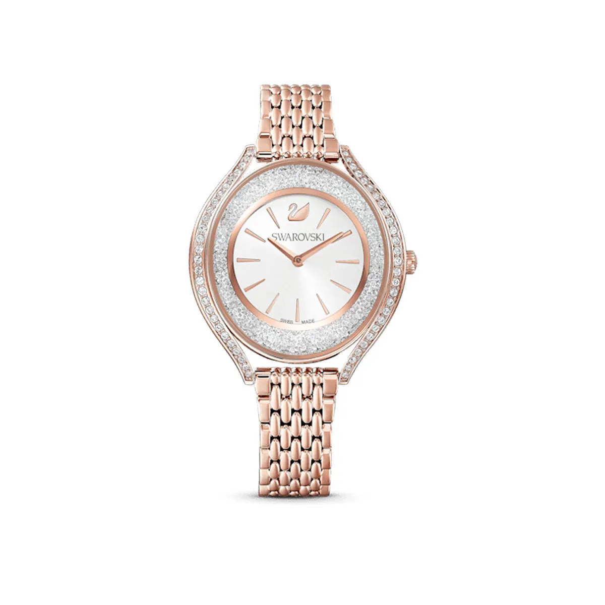 Swarovski Rose Gold-Tone Crystalline Aura Watch