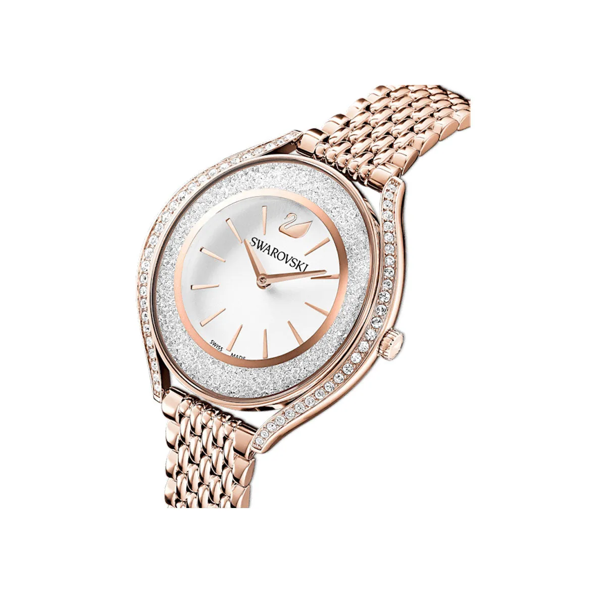 Swarovski Rose Gold-Tone Crystalline Aura Watch
