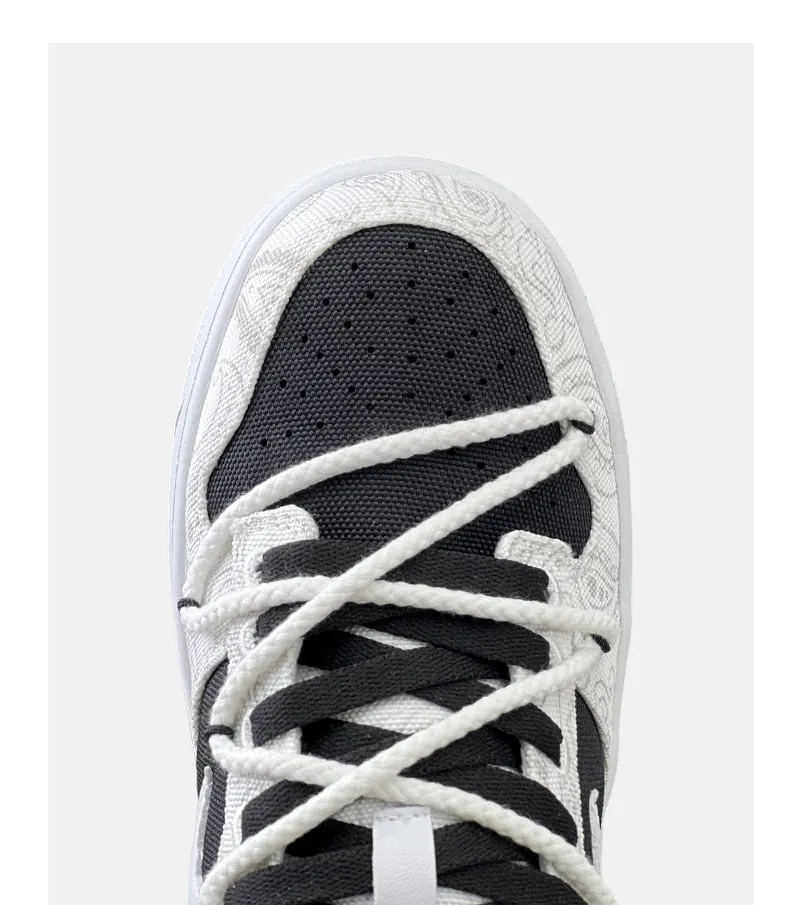 Swoop | Black and White Sneakers