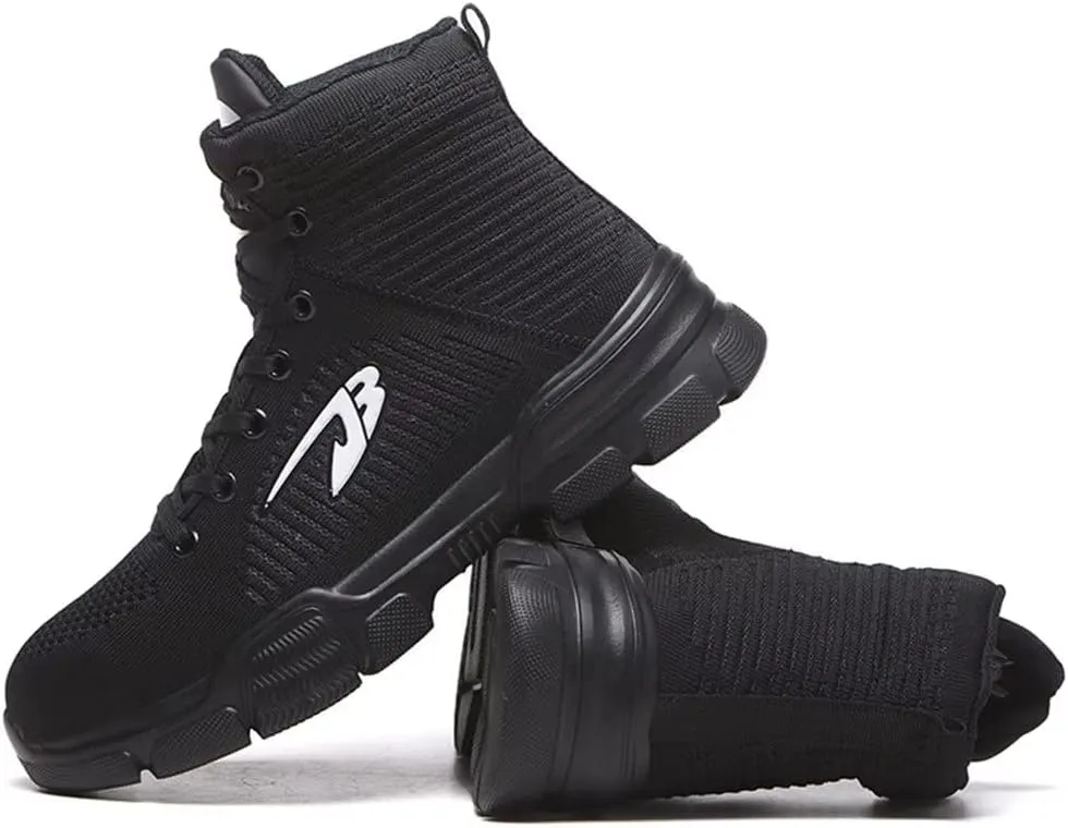 Tanleewa Steel Toe Work Shoes for Men Lightweight Nonslip Safety Boots Anti-Pierce Construction Industrial Sneakers Casual Sports Shoes