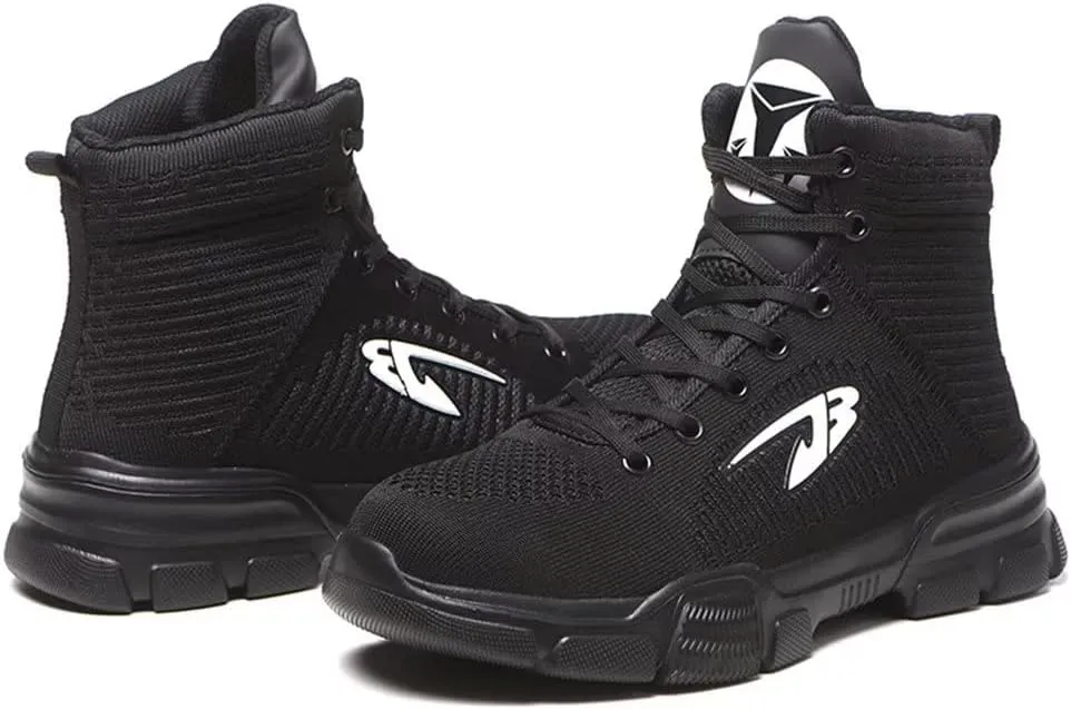 Tanleewa Steel Toe Work Shoes for Men Lightweight Nonslip Safety Boots Anti-Pierce Construction Industrial Sneakers Casual Sports Shoes
