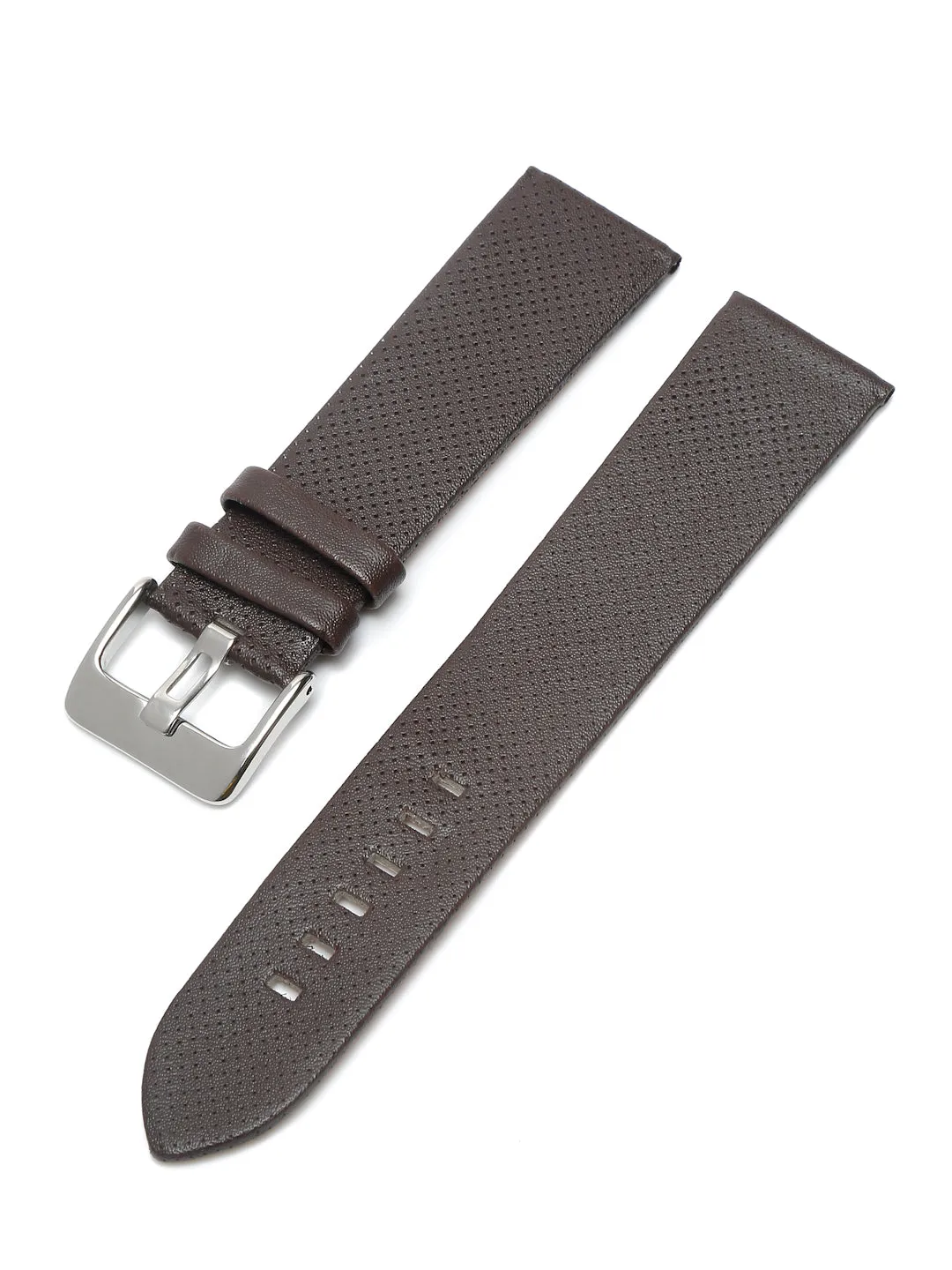 Teakwood brown texture leather casual 22 MM watch strap