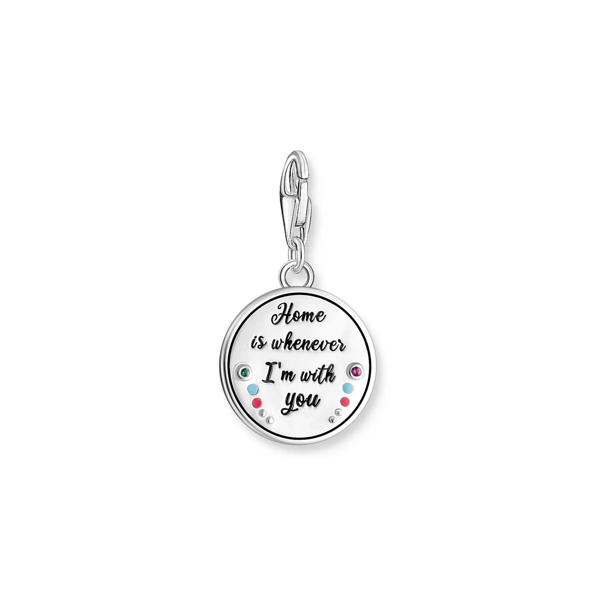 THOMAS SABO Silver Blackened Igloo Charm With Stones