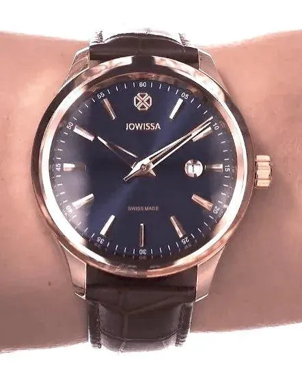 Tiro Swiss Men's Watch Rose Blue Brown J4.203.L