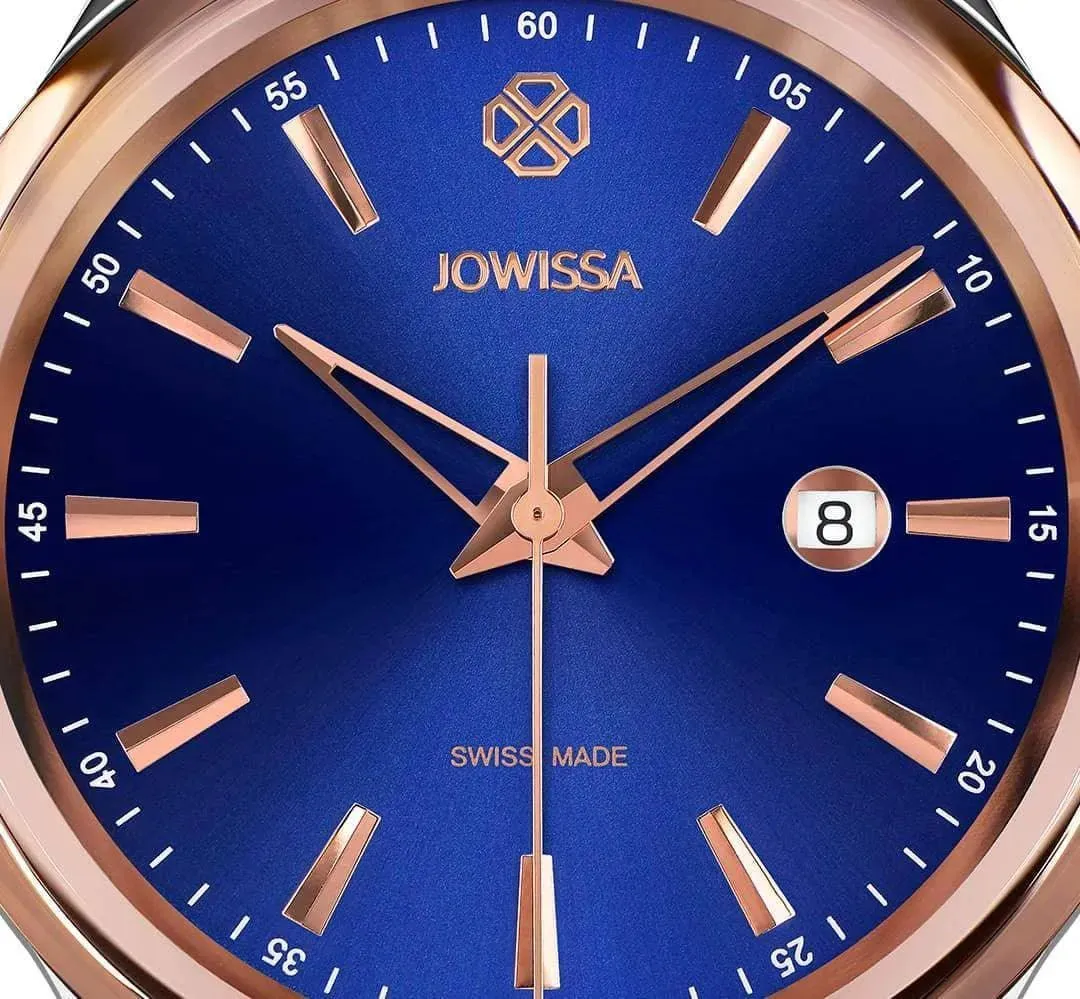 Tiro Swiss Men's Watch Rose Blue Brown J4.203.L