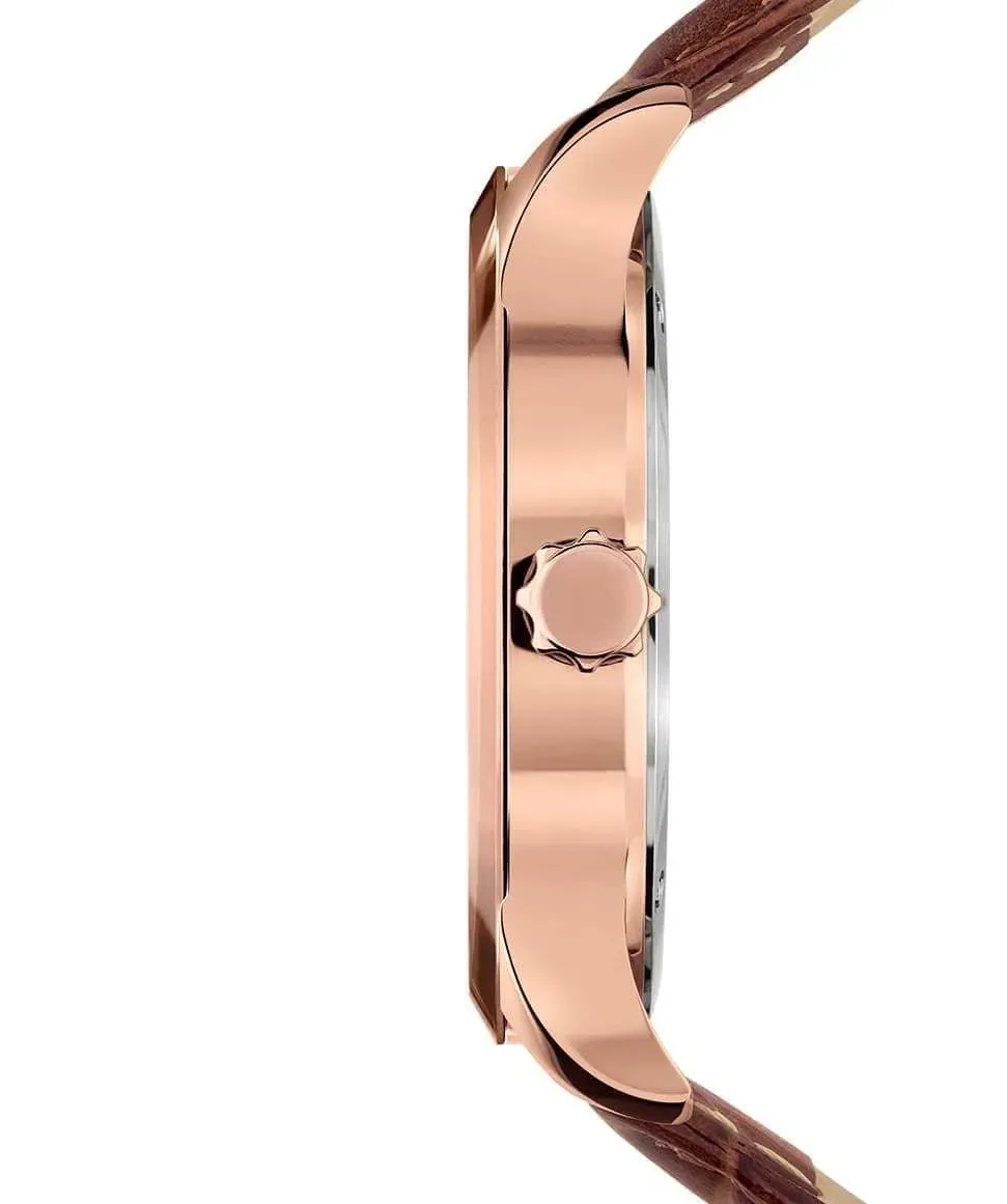 Tiro Swiss Men's Watch Rose Blue Brown J4.203.L