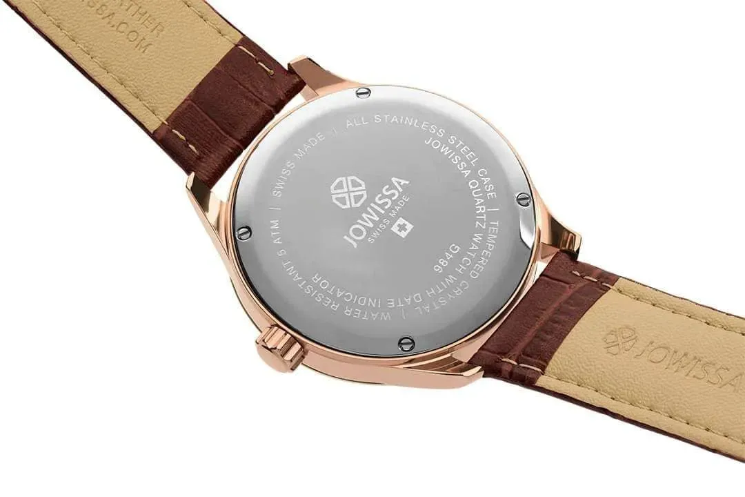 Tiro Swiss Men's Watch Rose Blue Brown J4.203.L