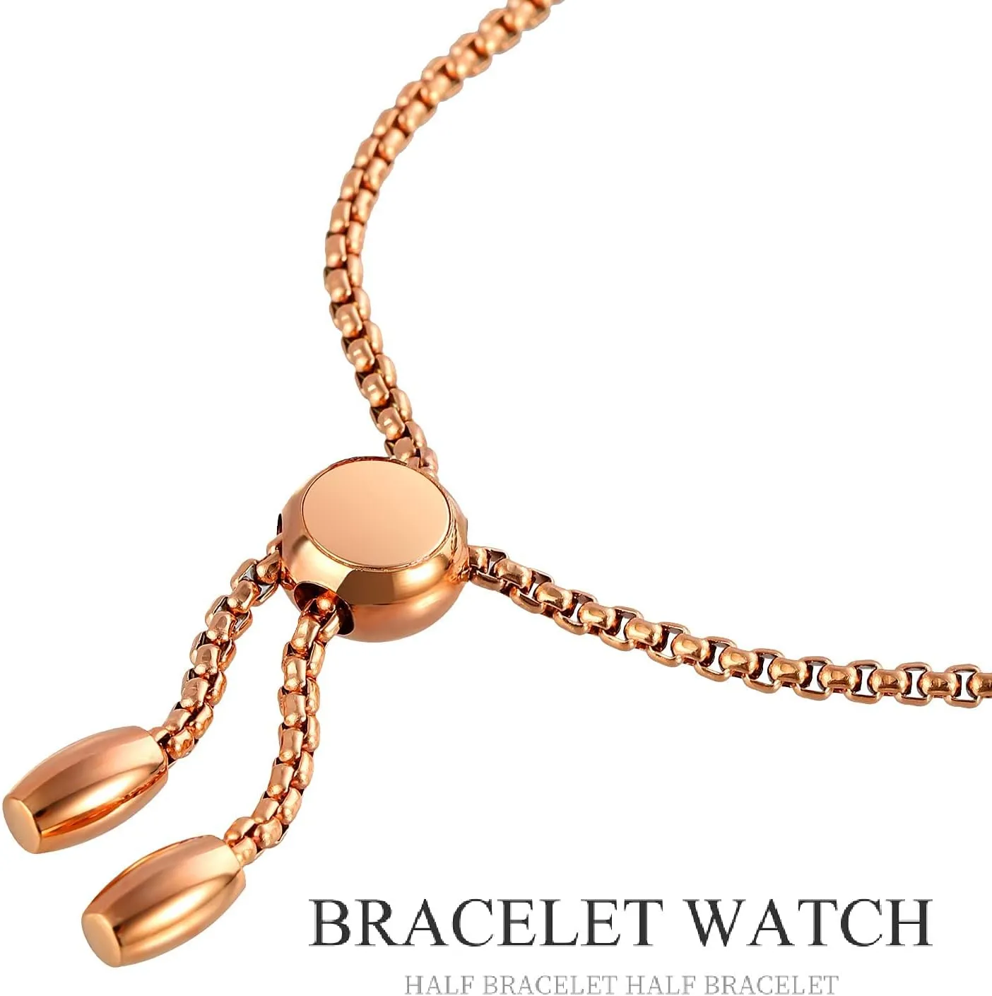 TOOCAT Women Analog Quartz Watch Bling Rose Gold Watches with Glitter Diamonds Bracelet Waterproof Quartz Wristwatch for Female Student
