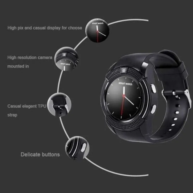 Touch Smart Watch with Camera SIM Card Bluetooth SmartWatch