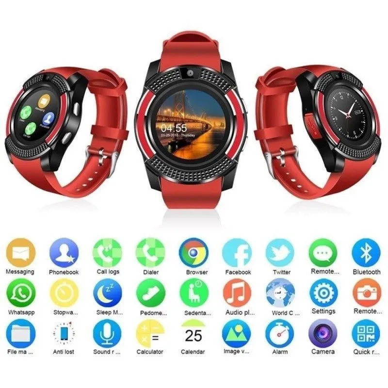 Touch Smart Watch with Camera SIM Card Bluetooth SmartWatch