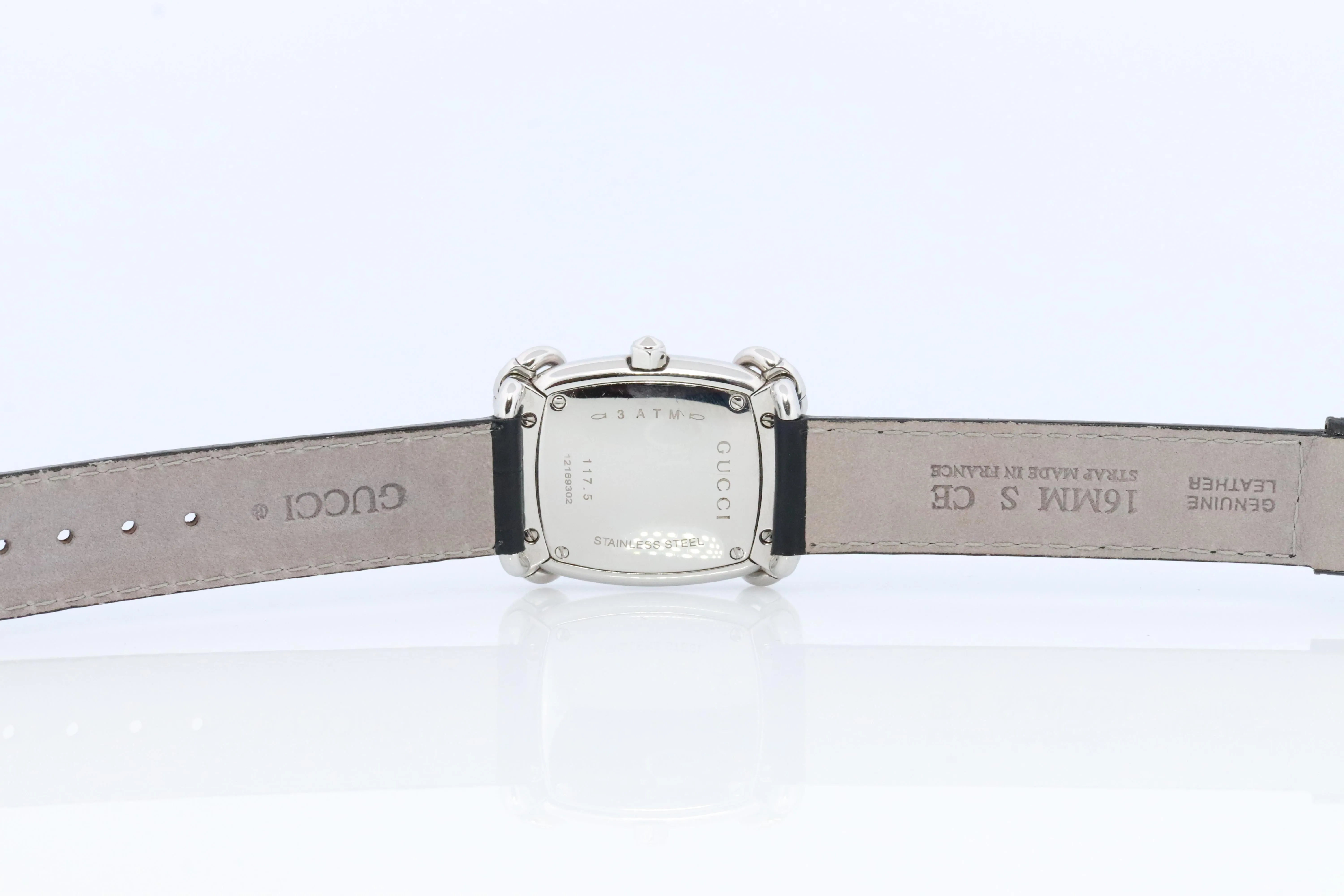 Vintage GUCCI Quartz 117.5 Watch. Gucci Diamond Horsebit Ladies. Box and Papers