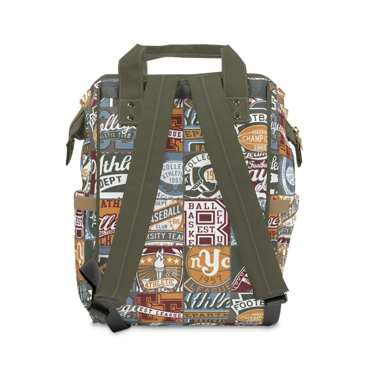 Vintage Sports Personalized Backpack Diaper Bag