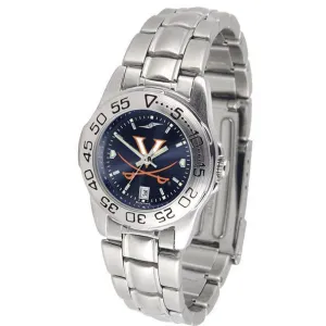 Virginia Cavaliers Ladies AnoChrome  Steel Band Sports Watch