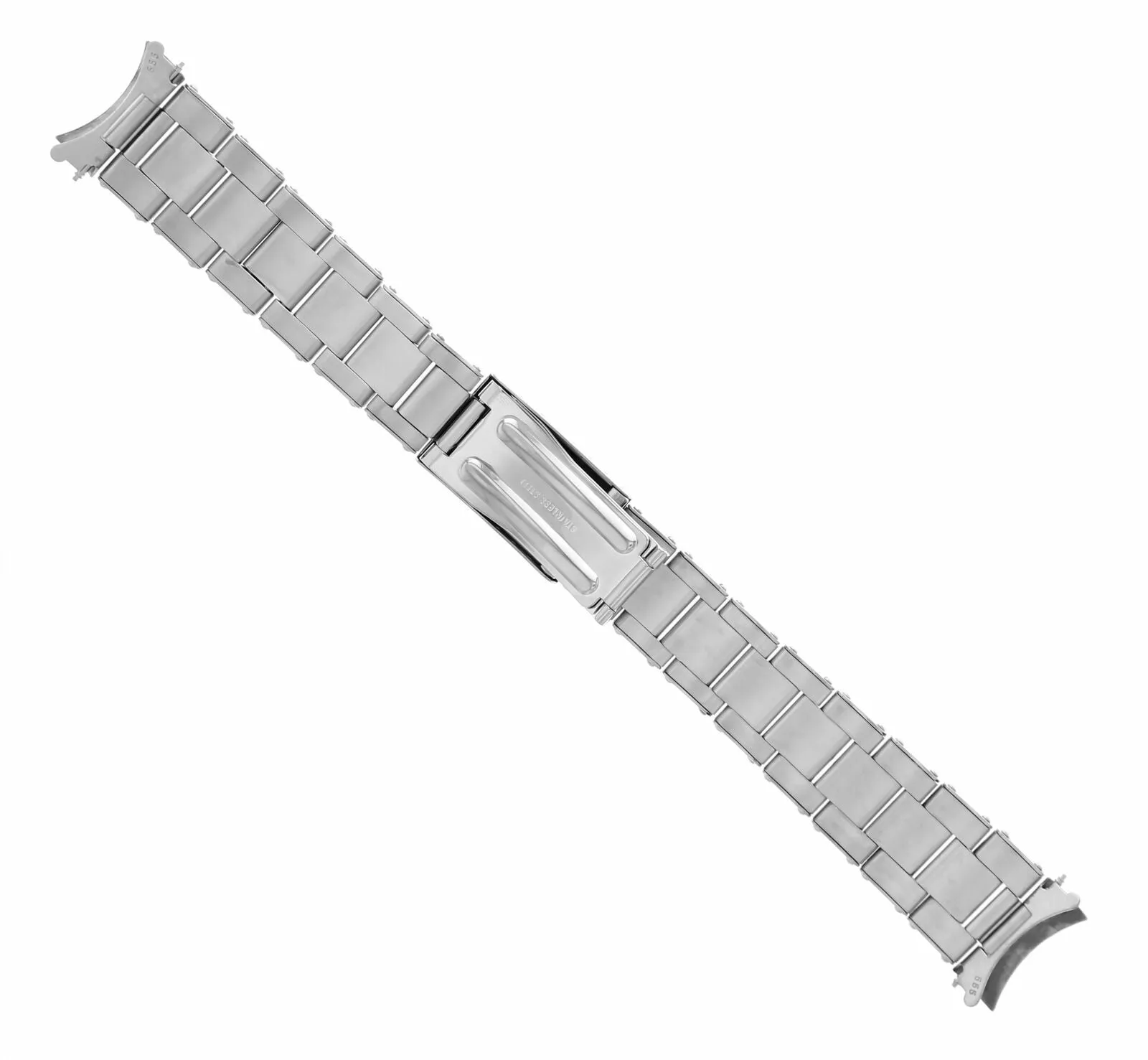WATCH BAND FOR ALPHA PAUL NEWMAN 1993 CHRONOGRAPH BRACELET RIVITED S/STEEL